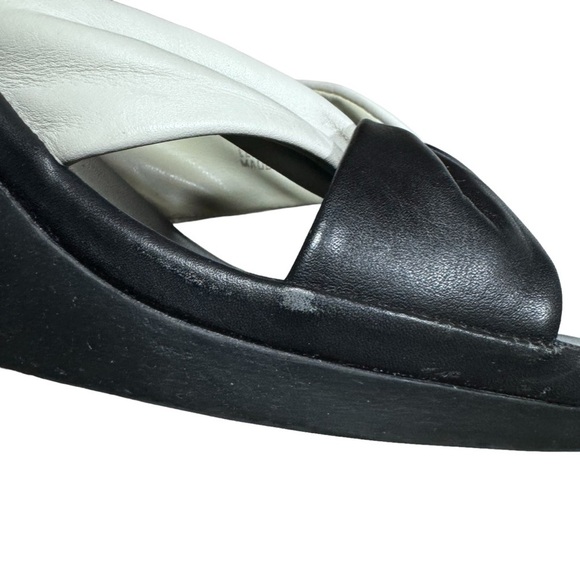 DKNY Donna Karen New York Camelia Leather Wedge Sandals , Size 10 - Picture 7 of 16